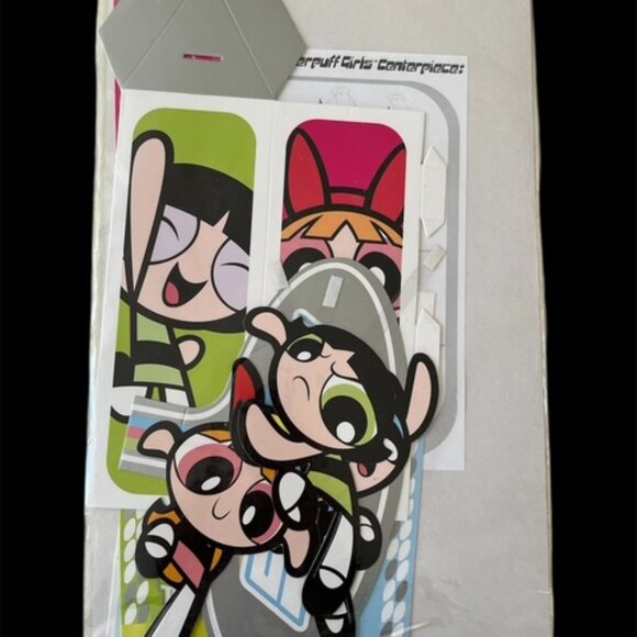 POWERPUFF GIRLS Birthday Party Decorations | Favors - Large Lot with Stand-Up - Picture 4 of 8